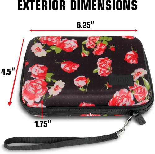 Vista 8 de USA GEAR Funda de viaje pequeña para estimuladores musculares de unidad TENS compatible con Belifu, HiDow, AUVON 2 unidades de salida