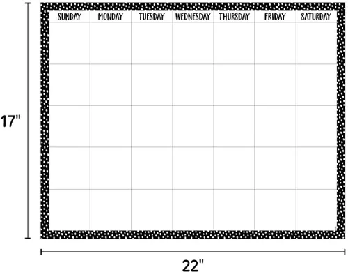 Vista 2 de CTP 10613 - Calendario de puntos desordenados en negro para el aula (Creative Teaching Press 10613)