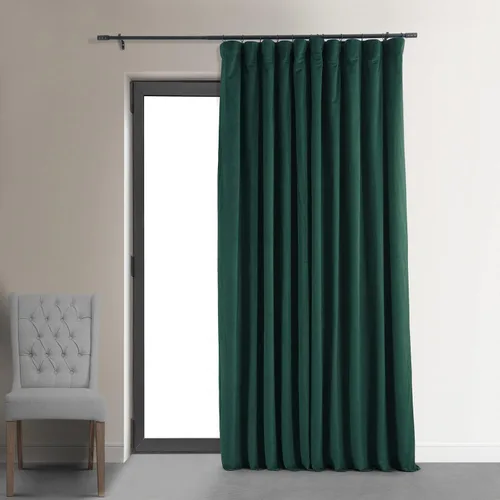 Vista 25 de HPD Half Price Drapes Cortinas Opacas Térmicas de Terciopelo Signature para Sala de Estar de 63 Pulgadas de Largo (1 Panel) con Bolsillo para Barra