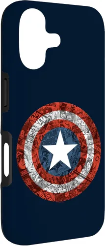 Vista 3 de Marvel Funda de escudo cómico del Capitán América para iPhone 17