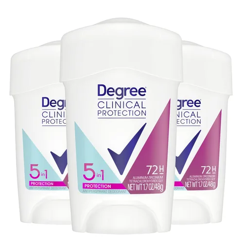 Vista 7 de Degree Clinical Protection - Desodorante antitranspirante, 3 unidades, 1.7 onzas