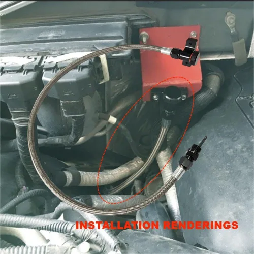 Vista 4 de varillas de bloqueo de nivel de aceite de transmisión automática de aluminio 22200 Compatibles con camionetas Ford 2010-2017 F-150