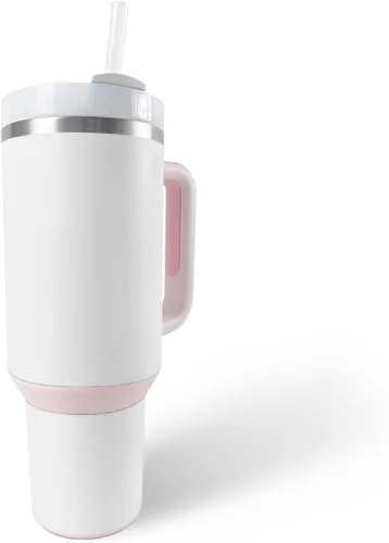 Vista 7 de MightySkins Skin - Vaso de vinilo compatible con Stanley The Quencher H2.0 FlowState de 40 onzas, color turquesa sólido, funda protectora, duradera
