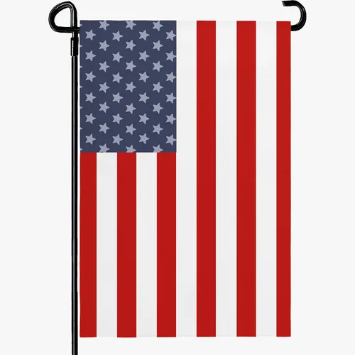 Vista 13 de Bandera patriótica de jardín del 4 de julio para exteriores, banderas de jardín de independencia americana, 12 x 18 pulgadas, decoración