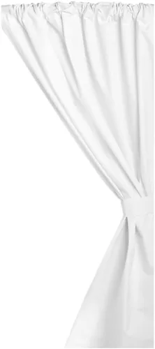 Vista 6 de Carnation Home Fashions - Cortina de tela para ventana de baño 45x36 pulgadas