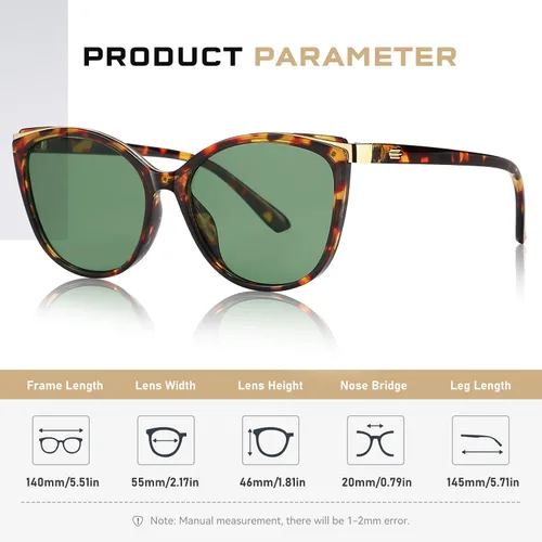 Vista 33 de Gafas de sol de moda ojo de gato para las mujeres moda Cateye UV400 protección gafas CL22017