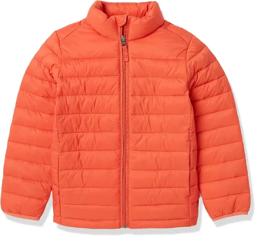 Vista 8 de Amazon Essentials Chaqueta ligera, resistente al agua, con capucha, acolchada y plegable para niños y niñas pequeñas