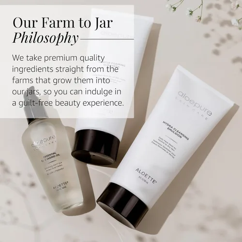 Vista 5 de Aloette Limpiador facial de espuma suave, lavado facial hidratante para mujeres y hombres, limpiador facial rejuvenece y repone la humedad natural