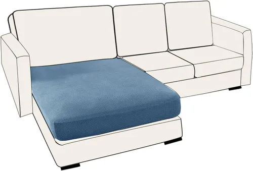 Vista 139 de UNBBRRL Fundas de cojín de asiento para sofá, elásticas, funda de cojín individual para sofá, fundas de cojín para sofá, fundas de héroe protegen