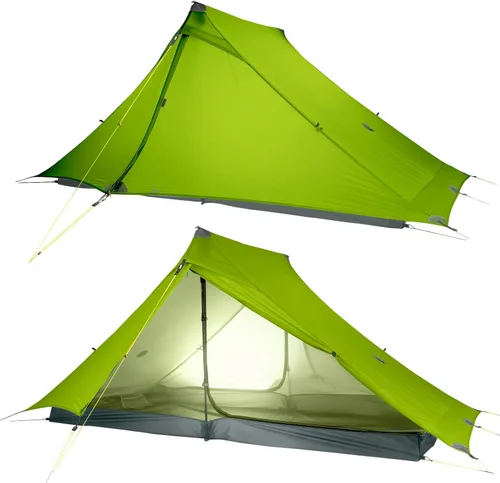 Vista 23 de LANSHAN Tienda de Campaña Ultraligera de 3 Temporadas para Mochilero para 1 Persona o 2 Personas Camping, Trekking, Kayak, Escalada, Senderismo