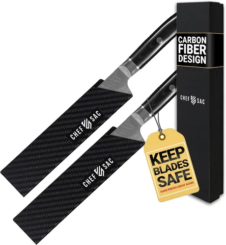 Vista 9 de Chef Sac Protectores de bordes de cuchillo, cubierta universal para cuchillo y protector profesional de cuchillos, protectores de cuchillos