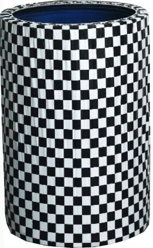 Vista 2 de Fundas ajustables para latas de 33 galones y 55 galones, paquete de 5 (negro, 55 galones)
