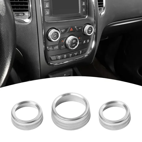 Vista 8 de para Challenger Cubierta de Mando de AC/Radio para Dodge Charger 2011+/Challenger 2015+/RAM 2012-2017/Durango 2016-2022/Chrysler 300C 2011+ Negro