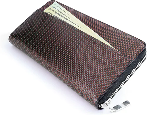 Vista 3 de ColdFire Carteras RFID con cremallera de acordeón para mujer para día o noche