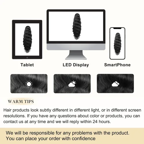 Vista 7 de Flufymooz Extensión de cola de caballo, 26 pulgadas, ondulado, con cordón, extensión de pelo largo, extensión de pelo sintético suave para mujer
