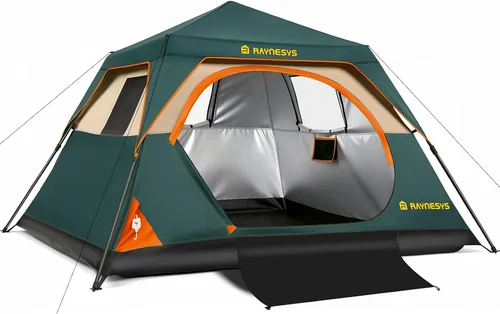 Vista 9 de Tienda de campaña instantánea para 4/6 personas, configuración de tienda de campaña en 60 segundos, tiendas de campaña impermeables para acampar