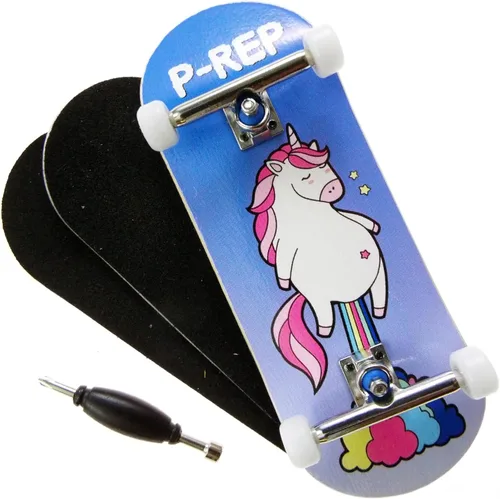 Vista 10 de P-REP V2 Performance Patineta Completa de Madera de 34mm - Alien Brain