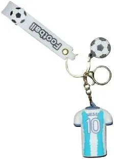 Vista 4 de KICKOFFKITS - Uniforme de entrenamiento para adultos #10 de la Copa Mundial de Argentina Equipo deportivo, JerseyPantalones cortoscalcetinesllavero