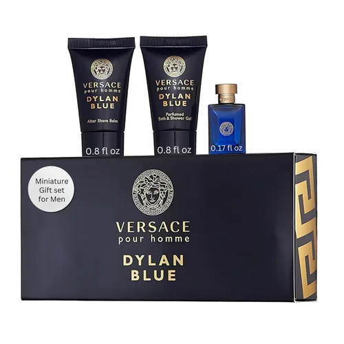 Vista 8 de Versace Eros Perfume para hombre 3 piezas Mini set de regalo