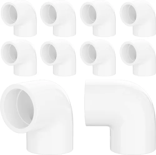Vista 15 de Accesorios de codo de PVC de 90 grados de 1 pulgada, se adapta a tubos OD SCH40 de 1.315 pulgadas, paquete de 20 Conectores de grado de muebles