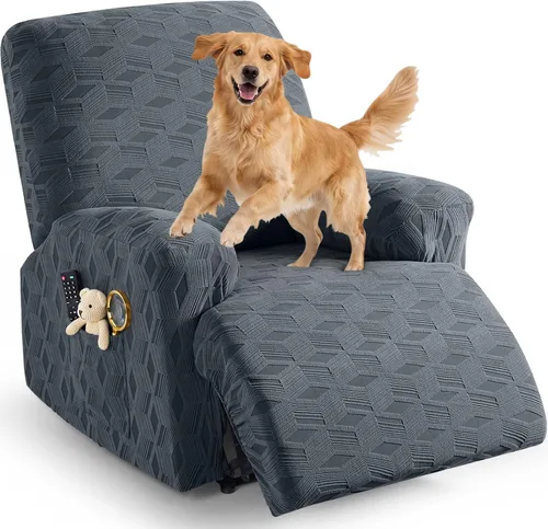 Vista 51 de TAOCOCO Funda para Reclinable de 3 Piezas, Fundas para Silla Reclinable, Funda Elástica de Jacquard para Silla Reclinable, Protector de Muebles