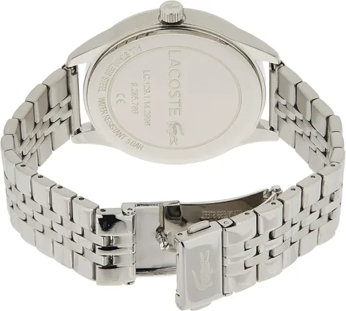 Vista 4 de Lacoste Reloj Vienna de cuarzo para hombre con correa de acero inoxidable plata 20 Modelo 2011049 Plateado Reloj de cuarzo