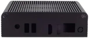 Vista 4 de Silverstone Tek - Carcasa NUC de aluminio con cubierta superior de tubo térmico y 2 puertos HDMI, color negro (PT14B-H2)