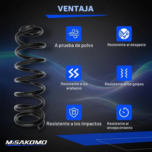 Vista 4 de Kit de muelles helicoidales traseros resistentes para Dodge Ram 1500 2009-2018