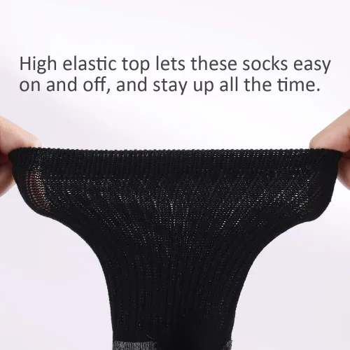 Vista 4 de Fitliva Calcetines de trabajo para hombre, calcetines acolchados de algodón para botas (6 pares)