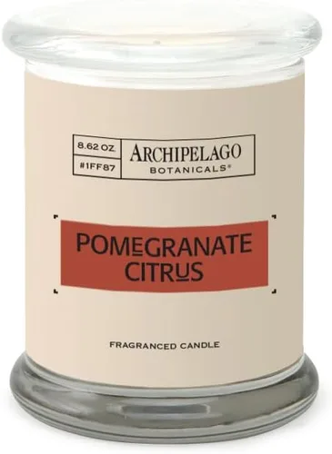 Vista 9 de Archipelago Botanicals Vela perfumada vertida a mano de cera premium, quema aproximadamente 60 horas, tabaco de bergamota, vela de soja en tarro
