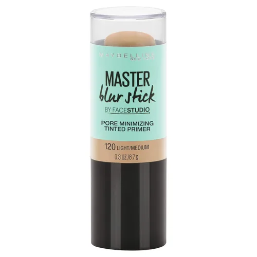 Vista 3 de Maybelline New York Facestudio Master Blur Stick Primer Maquillaje, ligero/mediano, 0.3 oz.