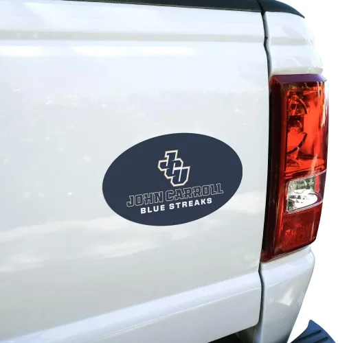 Vista 2 de GRAPHICS & MORE John Carroll University Blue Streaks Logo Automotive Car Refrigerador Locker Vinilo Euro Oval Imán