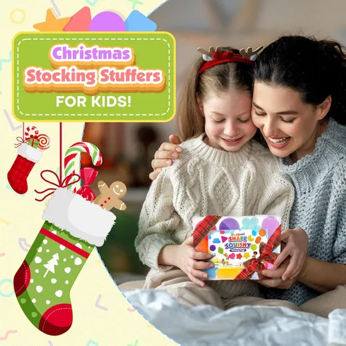 Vista 4 de Juguetes Sensoriales Esponjosos para Niños Pequeños: 12 Piezas Súper Suaves y Texturizadas Fidget Sensorial para Niños Autistas con Necesidades