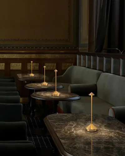 Vista 7 de Juego de 2 lámparas de mesa modernas inalámbricas, lámparas de escritorio LED portátiles, iluminación con batería recargable de 5000mAh