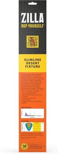 Vista 5 de Zilla Slimlines T8 Luminaria fluorescente Desert 18 pulgadas