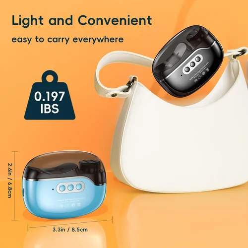 Vista 8 de Cortaúñas eléctrico 3 en 1 con luz y 3 velocidades, recortadora de uñas, pulidora y almacenamiento de clips, lima de uñas automática recargable por