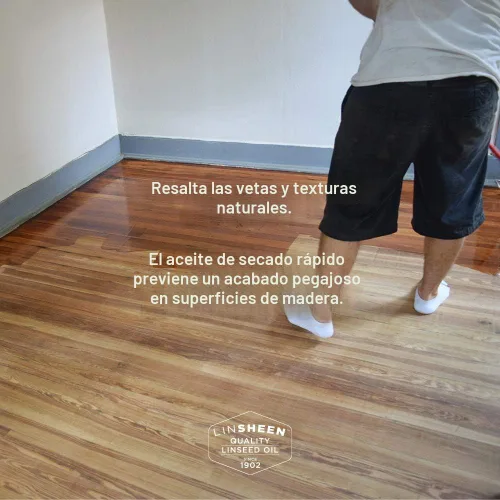 Vista 6 de LinSheen Aceite de linaza hervido: tratamiento de madera de linaza de secado rápido para rejuvenecer y restaurar muebles de madera al aire libre e