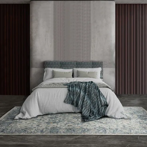 Vista 8 de LUXE WEAVERS Euston Collection 8060 - Alfombra oriental moderna color marfil de 6 x 9 pulgadas