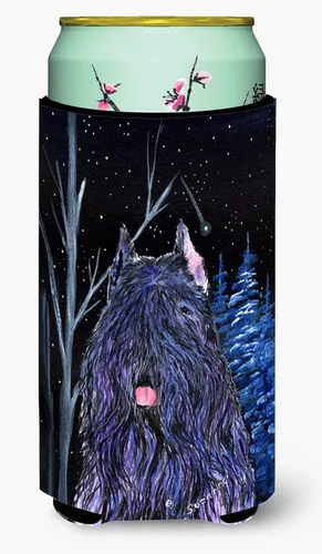 Vista 143 de Caroline's Treasures SS8447CC Starry Night English Bulldog - Enfriador para latas o botellas, lavable, funda plegable con aislamiento para bebidas