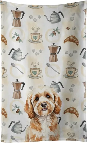 Vista 251 de Caroline's Treasures Afghan Hound - Toalla de cocina para barra de café, terciopelo frontal y lazo de algodón, lavable a máquina Sabueso afgano