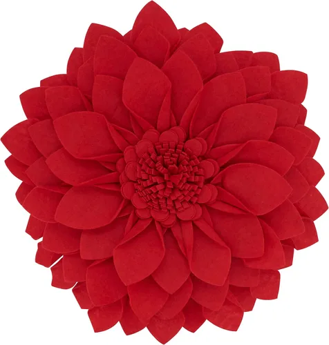 Vista 4 de SARO LIFESTYLE Almohada de fieltro en forma de flor