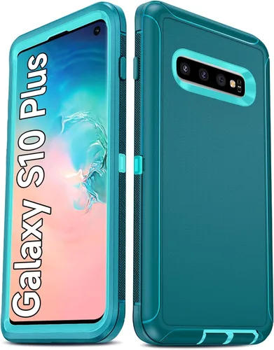 Vista 46 de LeYi Funda compatible con Galaxy S8: no compatible con S8 Plus: cubierta exterior de goma 3 en 1 de cuerpo completo a prueba de golpes, resistente