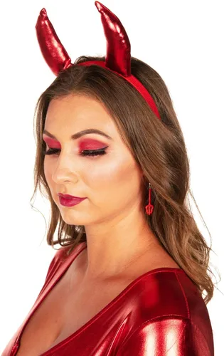 Vista 4 de Tipsy Elves Pendientes divertidos y vibrantes para disfraz de Halloween para mujer