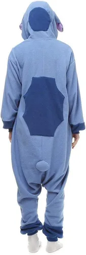 Vista 6 de URRCFIO Unisex Halloween Costume Sti-tch Onesie Adult Stich costume Onesie Animal Pajamas