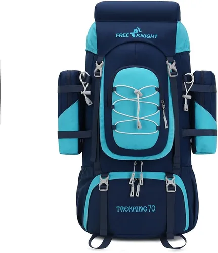 Vista 12 de Bseash 70L (65+5) Mochila impermeable para senderismo camping con cubierta para lluvia, mochila de viaje deportiva al aire libre para escalada