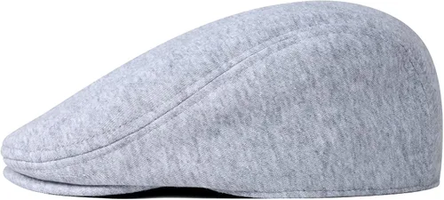 Vista 3 de JANGOUL Sombreros Newboy de algodón para hombre, gorra plana ajustable, gorra ajustable irlandesa