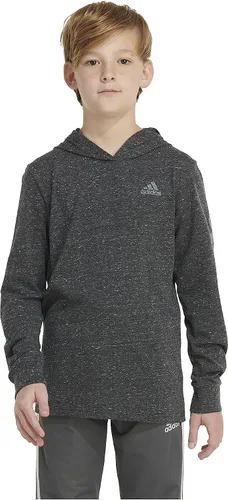Vista 4 de adidas Camiseta de manga larga con capucha de algodón con logotipo Bos para niño
