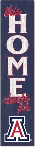 Vista 21 de KH Sports Fan Letrero de Alabama Crimson Tide This Home Cheers for Porch Leaner, 11 x 46 pulgadas, carmesí de marea carmesí; muestra tu espíritu