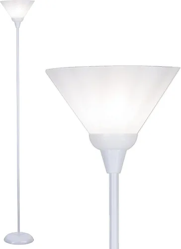 Vista 11 de Lámpara de suelo Light Accents con pantalla color blanco, 100 W, negro, 6113-21, 100.00watts Lámpara Torchiere Negra