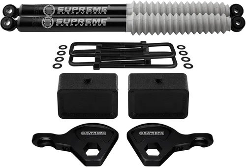 Vista 9 de Supreme Suspensions - Kit de elevación delantera de 3 pulgadas + 2 pulgadas para Dodge Dakota 1987-2004 (eje trasero de 8.25 pulgadas) - Kit